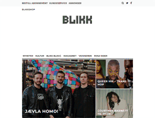 Tablet Screenshot of blikk.no